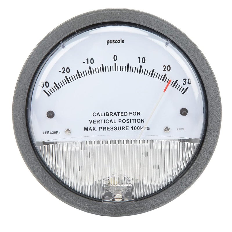 Hyuduo Differential Pressure Gauge HVAC Pointer Pressure Gauge Differential Pressure Detection Gauge Clean Room HVAC Filter Industrial Pressure Gauges - Image 3